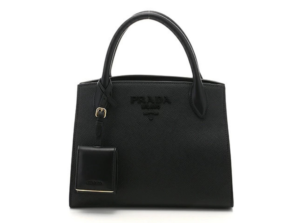 Prada Bag Handbag Saffiano Leather Nero Black